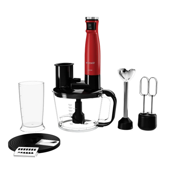 Arçelik RHB 6050 K Resital Kırmızı 1500 W Blender Set ürün görseli 1
