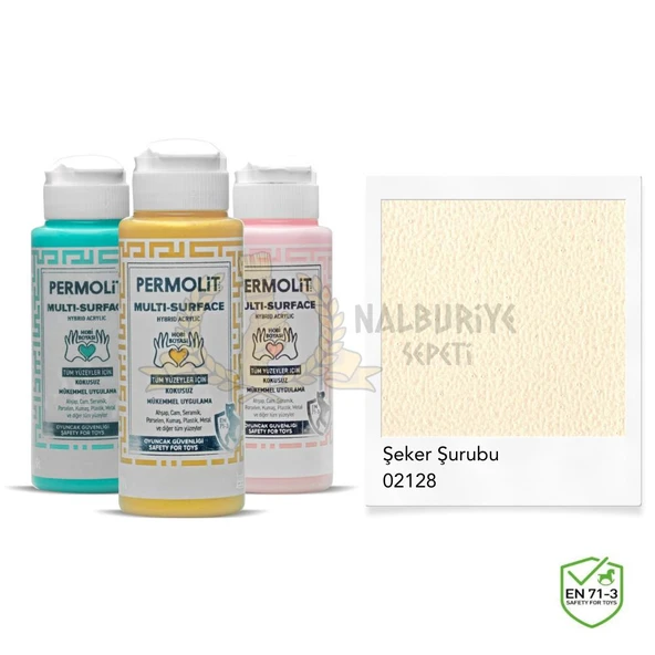Permolit Multi Surface Akrilik Hobi Boyası ŞEKER ŞURUBU 120 ml. ürün görseli 1