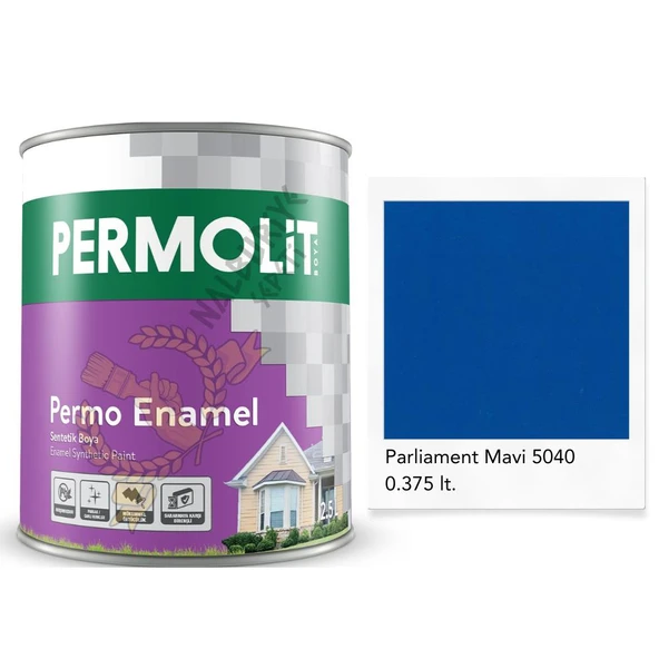 Permolit Enamel Sentetik Yağlı Boya PARLİAMENT MAVİ 0.375 Lt. ürün görseli 1