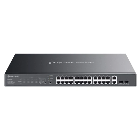 TP-LINK OMADA ES228GMP 28 PORT GIGABIT + 2XGIGABIT SFP YÖNETILEBILIR 384W POE METAL KASA SWITCH ürün görseli 1
