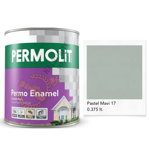 Permolit Enamel Sentetik Yağlı Boya PASTEL MAVİ 0.375 Lt. ürün görseli 1