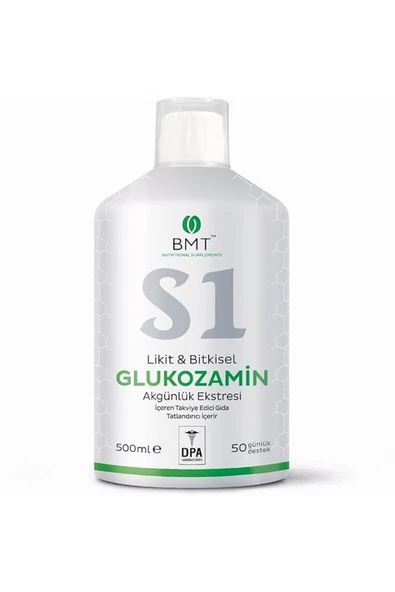 S1 Glukozamin, Likit & Bitkisel Glukozamin ve Akgünlük Ekstresi 500 ml ürün görseli 1