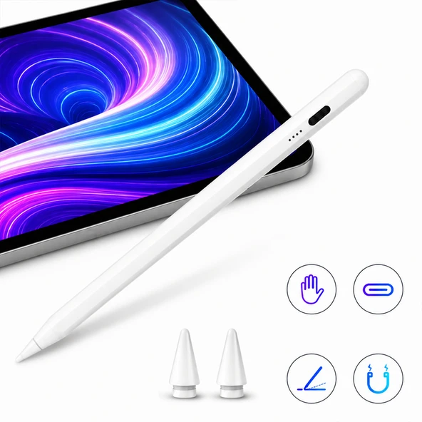 iPad Air 11 M2/M3 ile Uyumlu NotePen Gen3 Stylus Kalem Avuç İçi Algılama Eğim Destekli ürün görseli 1