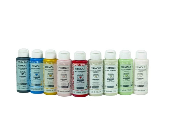 Permolit Multi Surface Akrilik Hobi Boyası SARI 120 ml. - Resim 2