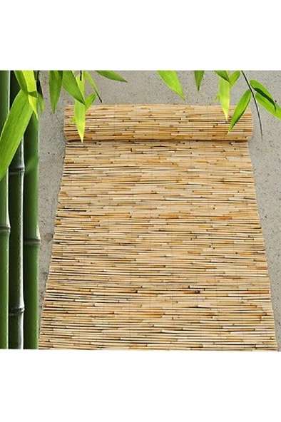 80cm x 5m Doğal Bambu -bahçe Çiti - Gölgelik Hasır -tavan Dekorasyon ürün görseli 1