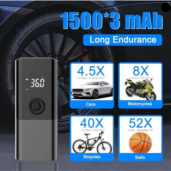 Dijital hava kompresörü 150PSI / HAKO45 - Resim 4