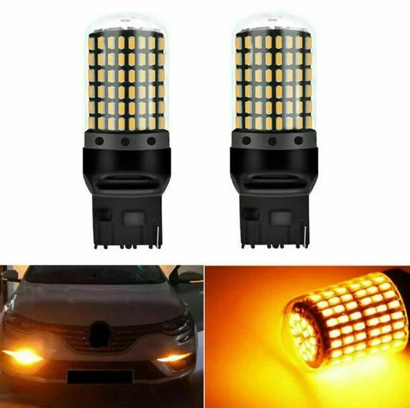 Dekoratif led ampul tek duy turuncu T20  144led 21w / LAAM971 ürün görseli 1