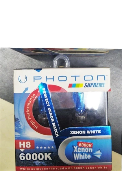 Supreme Vision Uyumlu H8 H11 6000K Xenon White Ampul ürün görseli 1