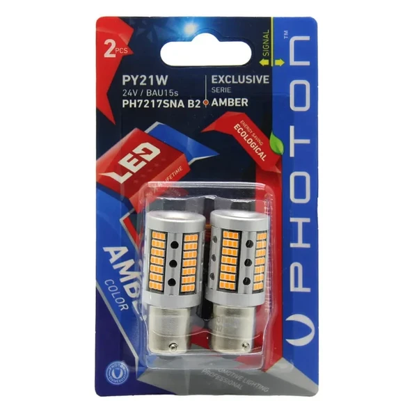 P21W 93 Amber 24V Sinyal Led PH7217 SNA B2 ürün görseli 1