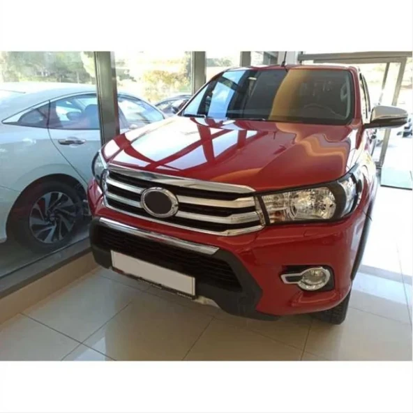Toyota Hilux Revo 2015-2019 Far Ve Stop Çerçevesi Kaplama Siyah ürün görseli 1