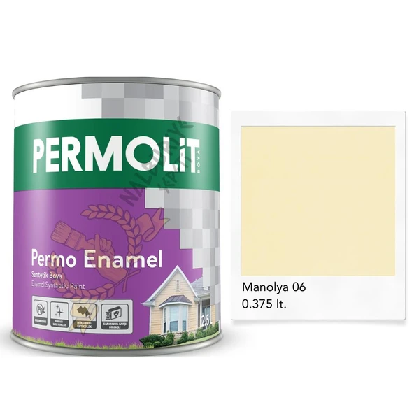 Permolit Enamel Sentetik Yağlı Boya MANOLYA 0.375 Lt. ürün görseli 1