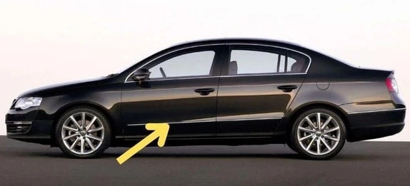 Vw Passat B6 2006-2011 Sol Ön Kapı Çıtası Krom 3C0853515C ürün görseli 1