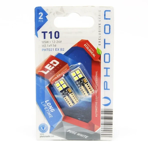 W5W T10 Uyumlu Ph7021 Ex Can-Bus Özel Plaka LED ürün görseli 1