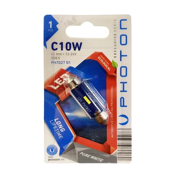 C10W 12V Uyumlu 41Mm Exclusive Serisi Can-Bus Sofit LED Ph7027 ürün görseli 1