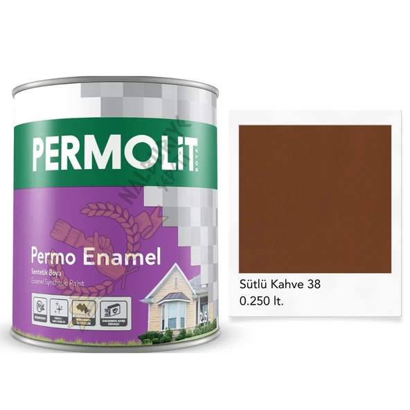 Permolit Enamel Sentetik Yağlı Boya SÜTLÜ KAHVE 0.250 Lt. ürün görseli 1