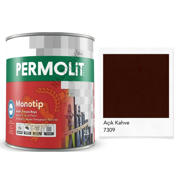 Permolit Monotip Astarlı Antipas Boya AÇIK KAHVE 0.75 Lt. ürün görseli 1