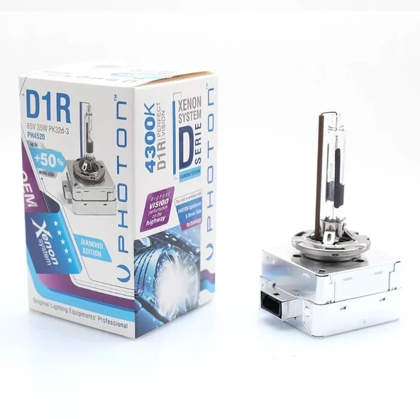 D1R 4300K Gün Işığı Xenon Ampul +%50 Fazla Işık ürün görseli 1