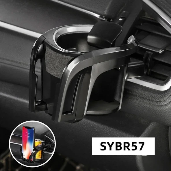 Bardak ve telefon tutacağı gri / SYBR57 ürün görseli 1