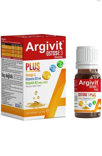 Argivit Ostosse 3 Plus 10 ml Damla ürün görseli 1