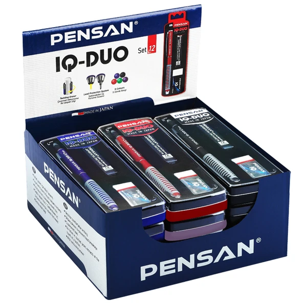 Pensan IQ-Duo Set 0.5 MM Karışık Renkli Silgi+Min ürün görseli 1