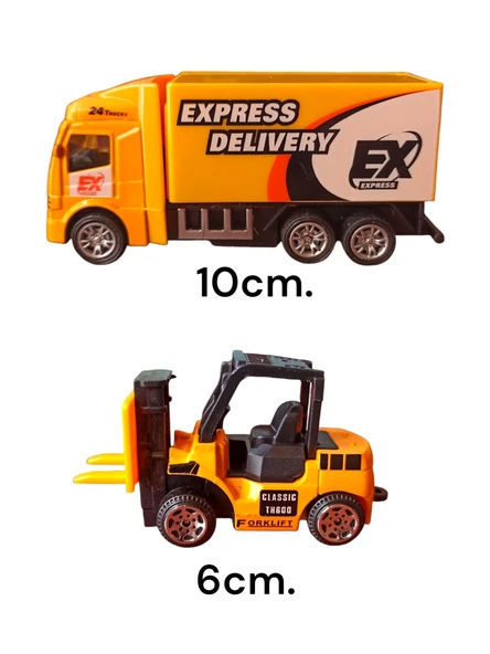 Minik Nakliyecilerin Rüyası: Metal Uluslararası Tır ve Forklift Set ürün görseli 1