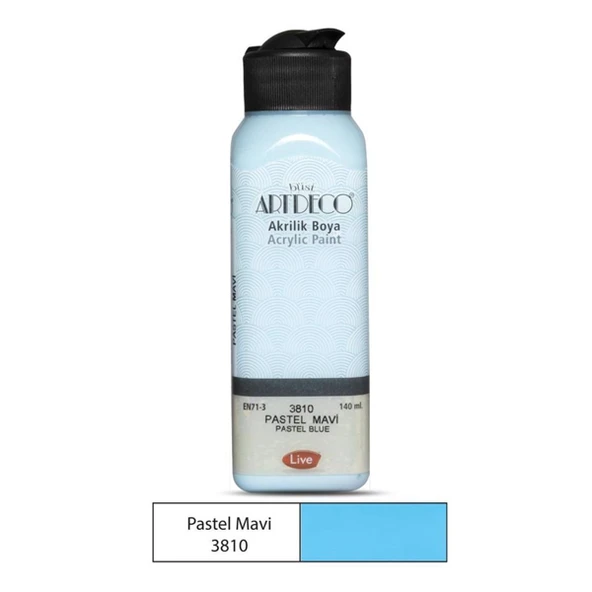 Artdeco Akrilik Boya 140 ML Pastel Mavi 3810 ürün görseli 1