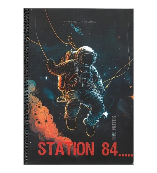 Gıpta Station Spiralli Karton Kapak Defter A4 80 YP Çizgili ürün görseli 1