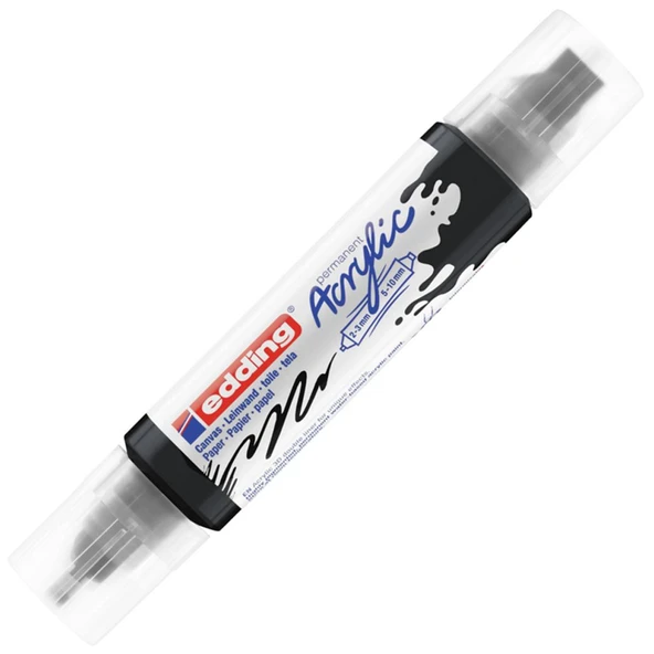 Edding Akrilik 3D Double Lıner Siyah 901 5 adet ürün görseli 1