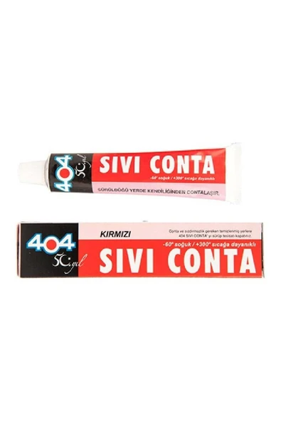 404 Sıvı Conta Kırmızı -60°c- 300°c 45 gr ürün görseli 1
