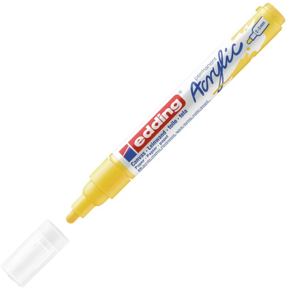 Edding Markör Akrilik Orta Uçlu 2-3 MM Trafik Sarı 905 5100--10 lu ürün görseli 1