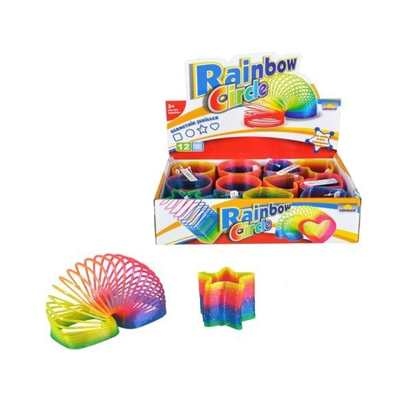 Sun-Rnb-Zap-Rainbow Şeffaf Renkli Şekilli  Stres Yayı (adet fiyatı) 4A.12D. ürün görseli 1