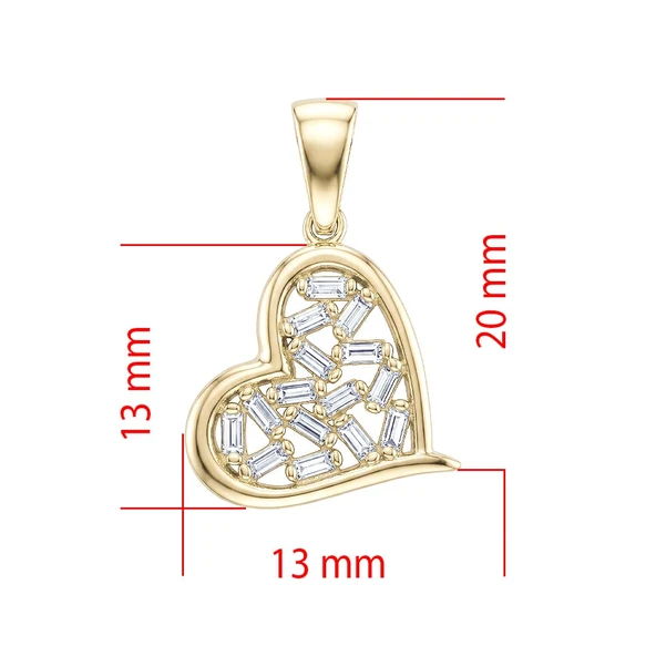 Baget Heart Kolye Ucu - Resim 2