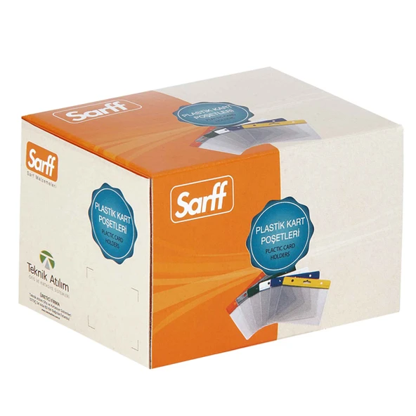 Sarff Kart Poşeti Güvenlik 11.5x16 CM Şeffaf (24 lü 1 kutu) ürün görseli 1