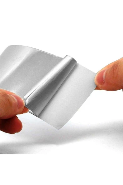 Yapışkanlı Yanmaz Alüminyum Folyo Bant (ASPİRATÖR BORUSUNA-SOBA BORUSU KULLAN) 48mmx10mt Band ürün görseli 1