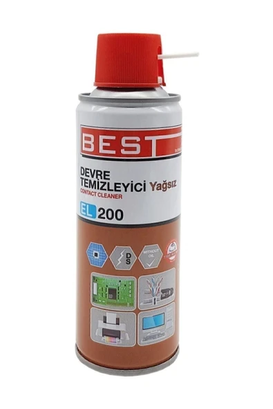 El200 Contact Cleaner 200 ml Yağsız Devre Temizleyici Sprey 3 Adet ürün görseli 1