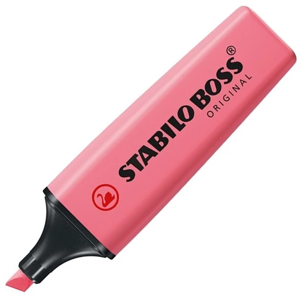 Stabilo Fosforlu Kalem Boss Orıgınal Pastel Gül Pembe(10 lu paket) 70/150 ürün görseli 1
