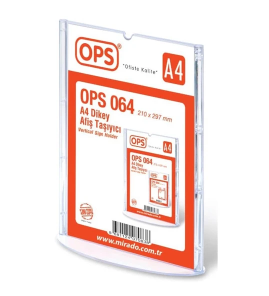 Ops Afiş Taşıyıcı A4 Dikey DP 064 ürün görseli 1