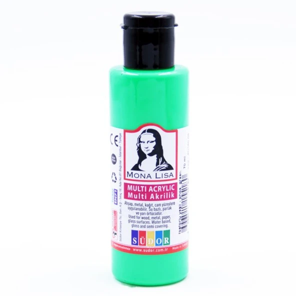 Monalisa Multi Akrilik 70 ML Fosforlu Yeşil(12 Li Paket) ürün görseli 1