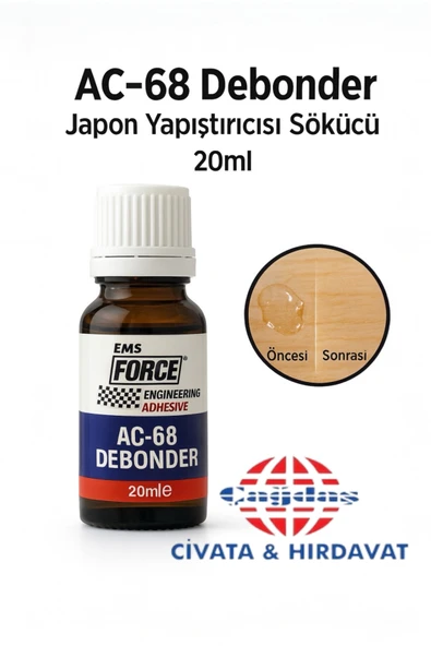 EMS AC-68 Debonder Japon Yapıştırıcı Sökücü - Hızlı Yapıştırıcı Sökücü ürün görseli 1