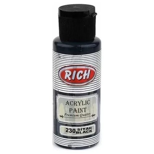 Rich Akrilik Boya Master 70 CC Siyah 070-230 ürün görseli 1