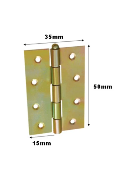 Yaprak Menteşe 50x35mm - 4 Adet ürün görseli 1