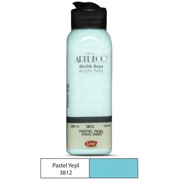 Artdeco Akrilik Boya Pastel 140 ML Pastel Yeşil 3812 ürün görseli 1