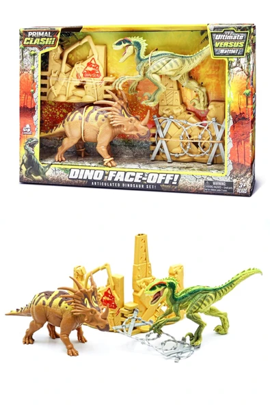 Dinozor Macerası Başlasın! Primal Clash 2 Figürlü Muhteşem Dinozor Seti ürün görseli 1