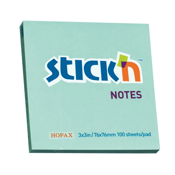Hopax Stıckn Yapışkanlı Not Kağıdı (12 adet )100 YP 76x76 Pastel Mavi 21149 ürün görseli 1