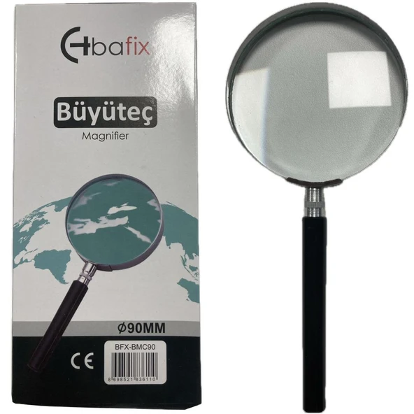Bafix Büyüteç Cam Metal Çerçeveli 90 MM BFX-BMC90 ürün görseli 1