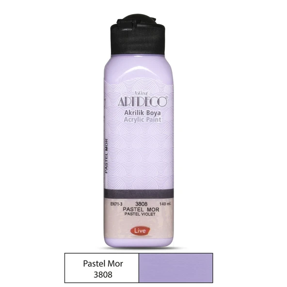 Artdeco Akrilik Boya Pastel 140 ML Pastel Mor 3808 ürün görseli 1
