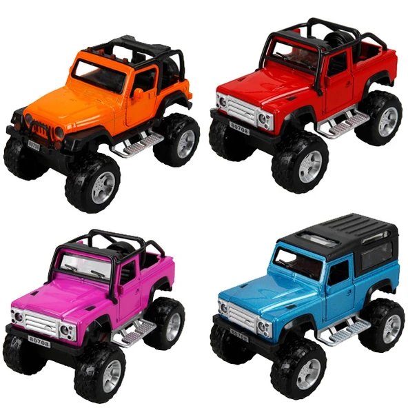 Sunman Metal Araba Safarı Jeep 13 Cm.Ses/Işık(adet fiyatı) FY80708 ürün görseli 1