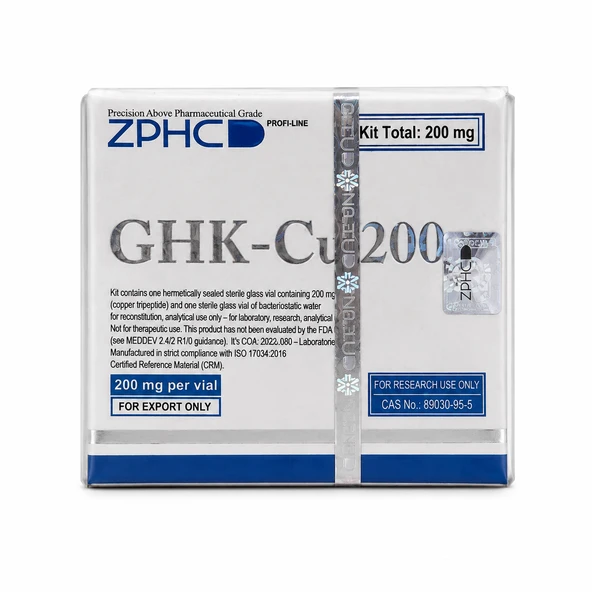 Zphc GHK-Cu 200mg Kit Lyophilized Peptide + Bacteriostatic Water ürün görseli 1