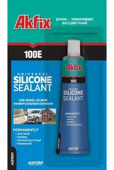 100e Genel Amaçlı Şeffaf Tüp Silikon (50gr) ürün görseli 1