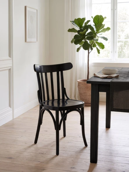 Clara Retro Thonet Kolçaklı Ahşap Sandalye ürün görseli 1